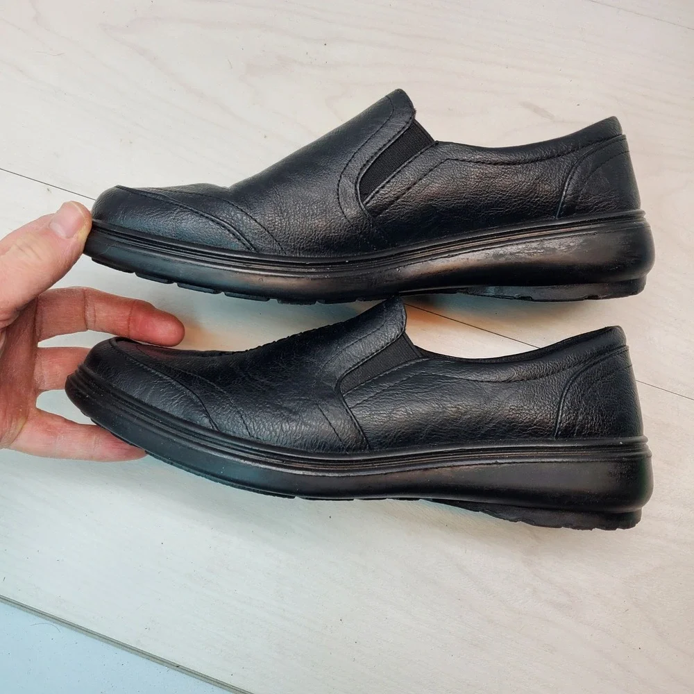 Easy Street Comfort Way Women Black Slip On Loafer Shoes‎ Size 10 M